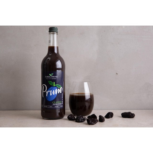 James White classic prune juice bottle - British product