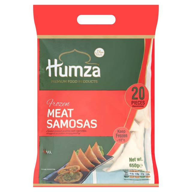 Humza meat samosa mutton pastry 650g bag, UK version