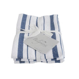 Eddingtons Belgravia basket weave tea towels blue, 2 pack - British product