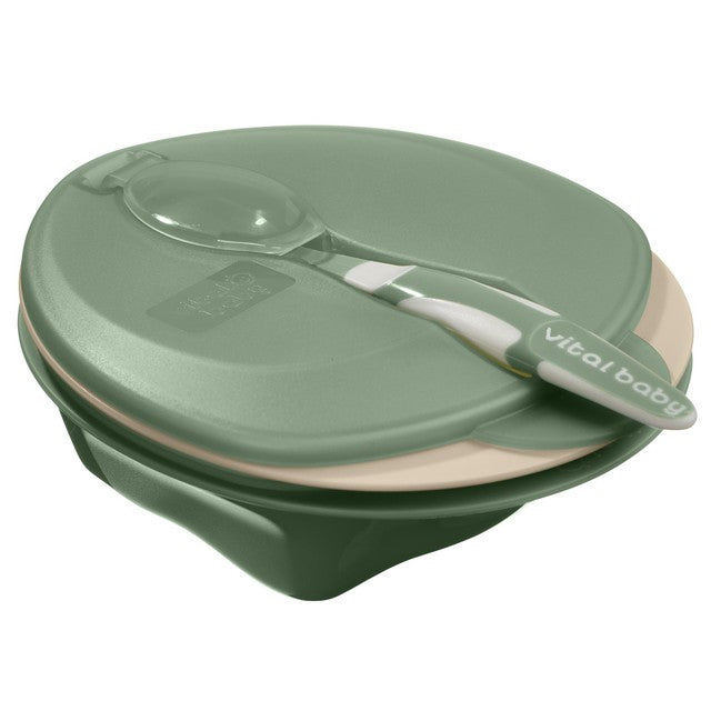 Vital Baby feeding set in natural moss 2pk (British brand)