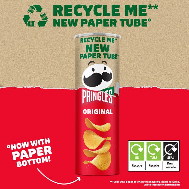 Pringles Original sharing crisps 185g, imported from the UK