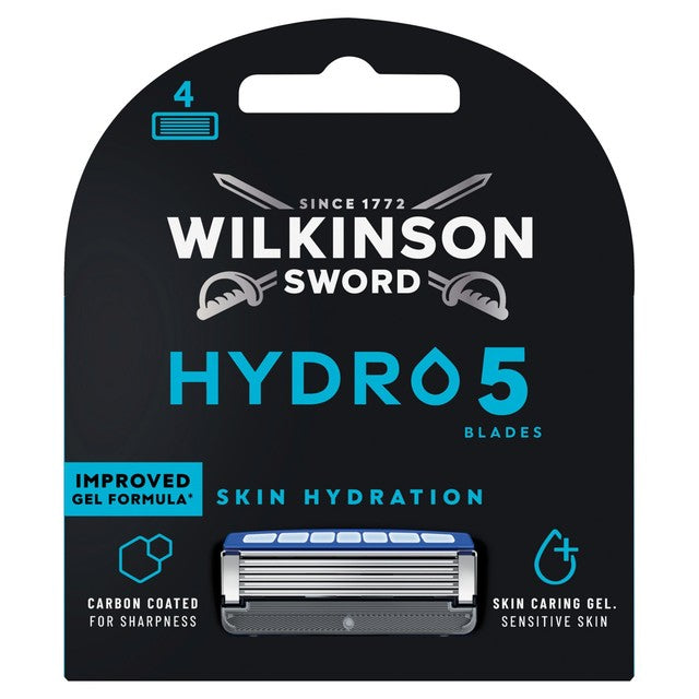 Wilkinson Sword Hydro 5 razor blades 4 pack (British brand)