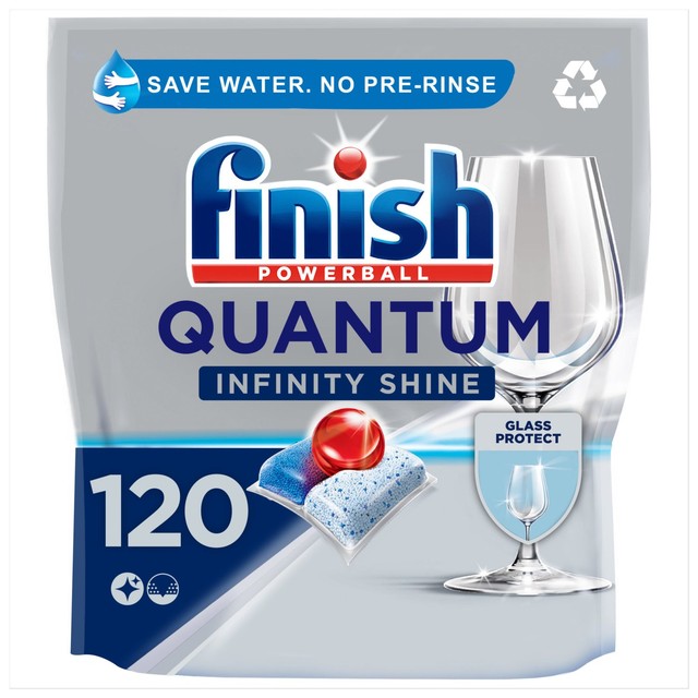 Finish Quantum Infinity Shine Regular dishwasher tablets - British product