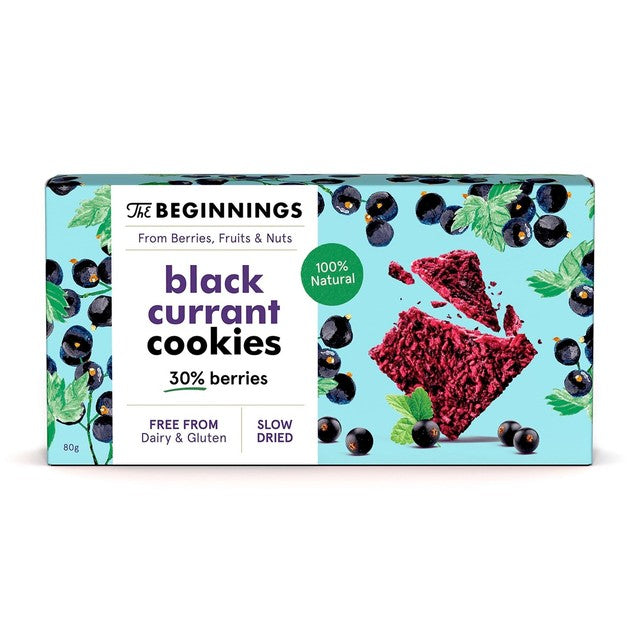 The Beginnings blackcurrant berry cookies 80g (British brand)