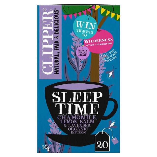 Clipper chamomile lemon balm lavender herbal tea bags 20 bags (British brand)