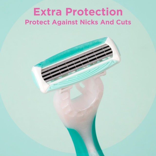 Wilkinson Sword myIntuition Smooth Sensitive Quattro disposable razors 3 per pack (British brand)