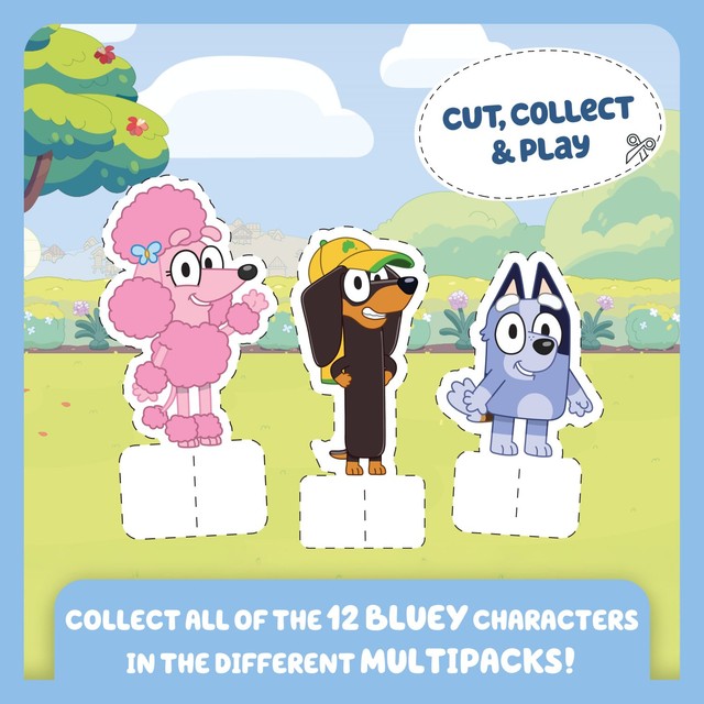 Goodies Bluey fruit smoothie apple banana multipack, UK version