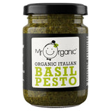 Mr Organic Vegan Basil Pesto Organic 130g, imported from the UK