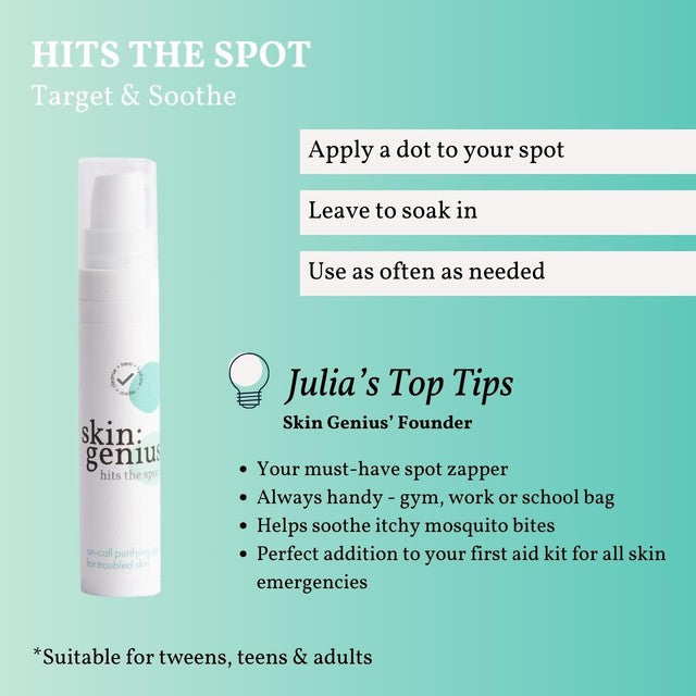 Skin Genius Hits The Spot spot zapper gel bottle, imported from the UK