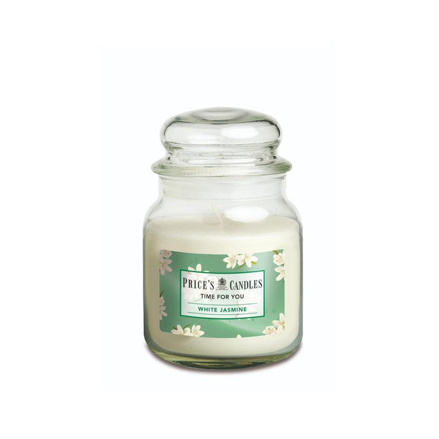 Prices White Jasmine jar candle 340g, imported from the UK