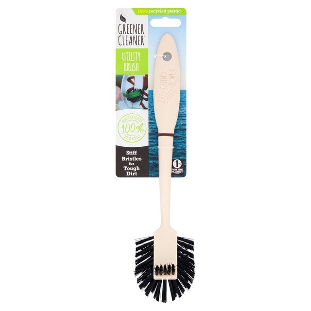 Greener Cleaner utility brush cream with stiff bristles, UK version