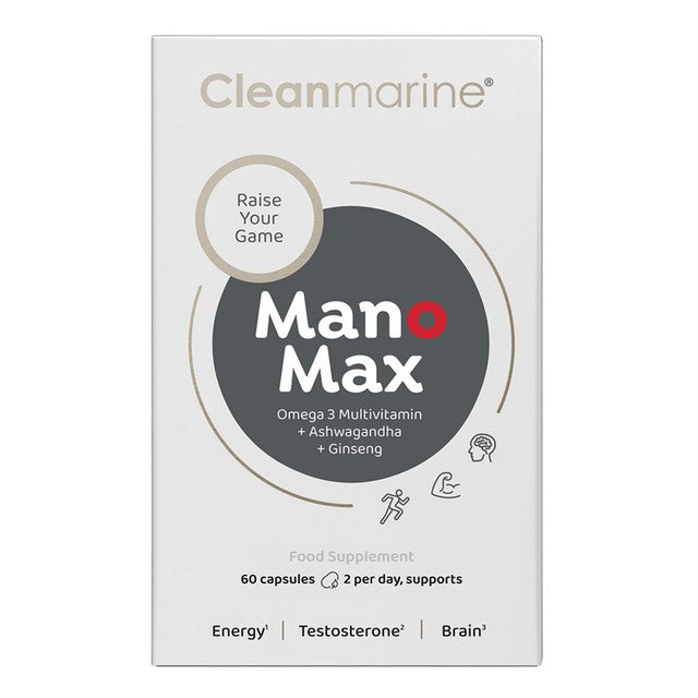Cleanmarine Manomax For Men men's omega-3 multivitamin 60 capsules - British product