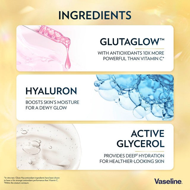 Vaseline Gluta-Hya Lotion Flawless Glow body lotion 200ml (British brand)