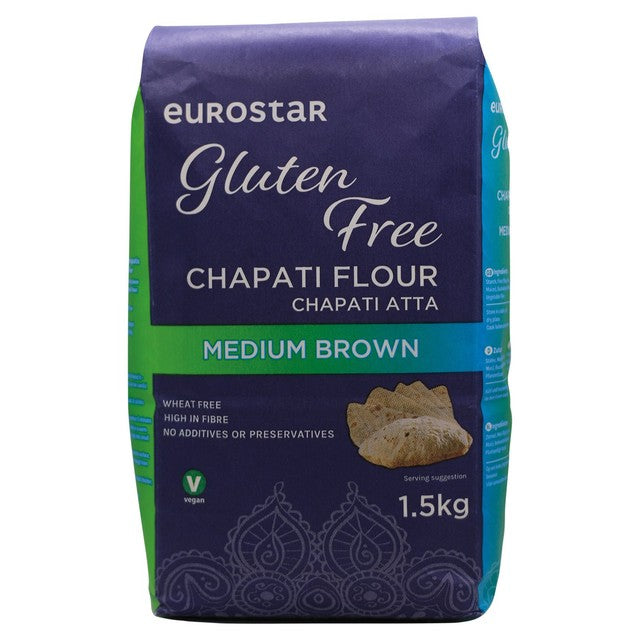 Eurostar gluten free chapati flour medium 1.5kg - British product
