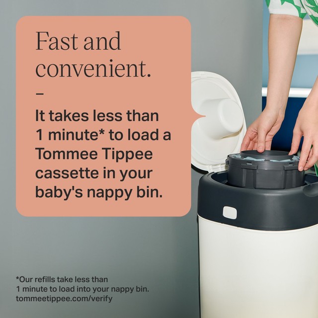 Tommee Tippee nappy bin refill cassettes 6 pack (British brand)