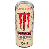 Monster Pacific Punch flavoured carbonated energy drink 500ml can, imported from the UK