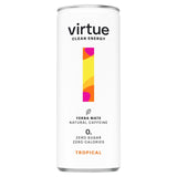 Virtue Yerba Mate Tropical Clean Energy drink 250ml can (British brand)