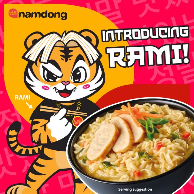 Namdong Chicken Jjigae noodle pot 84g, imported from the UK