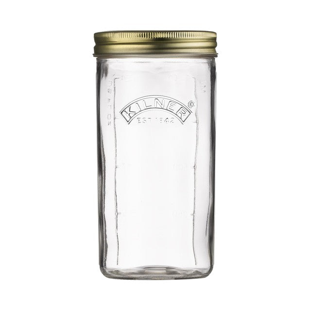 Kilner wide mouth preserve jar 1 litre, UK version