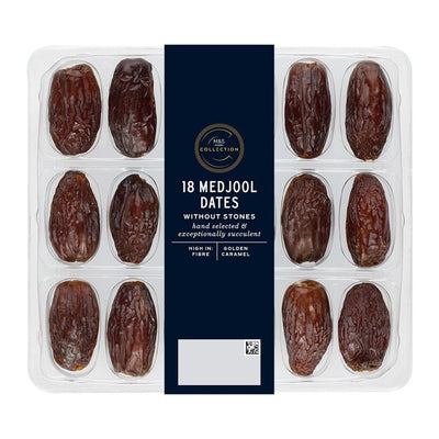 M&S Medjool Dadler Uten Stein 18 Pakker