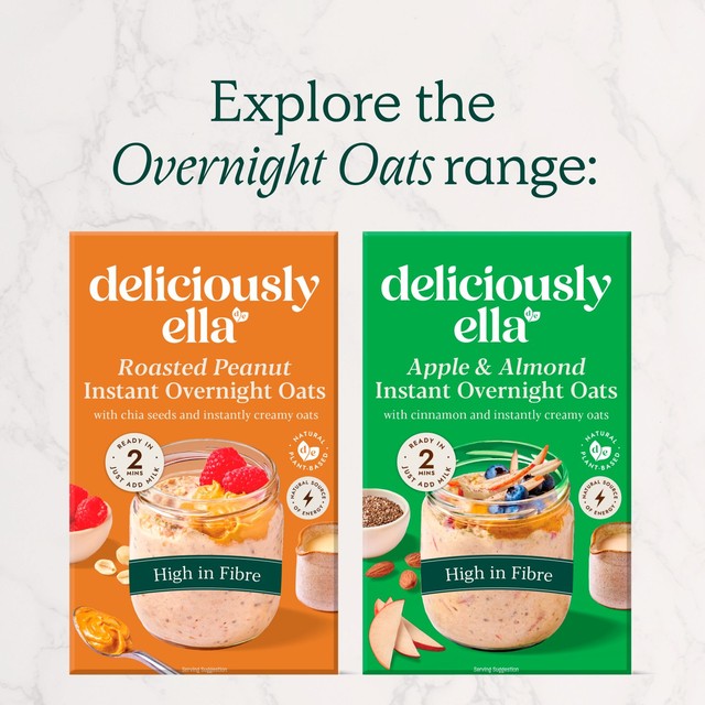 Deliciously Ella Peanut Instant Overnight Oats 360g - British product