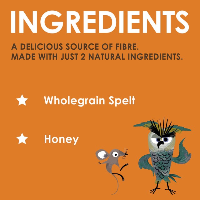 Rude Health honey spelt puffs cereal 175g, imported from the UK