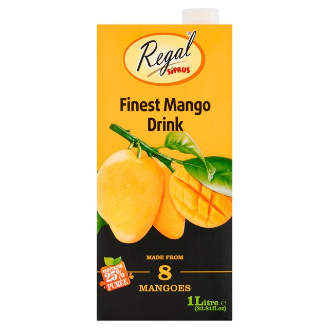 Regal Siprus Mango Juice 1L, imported from the UK
