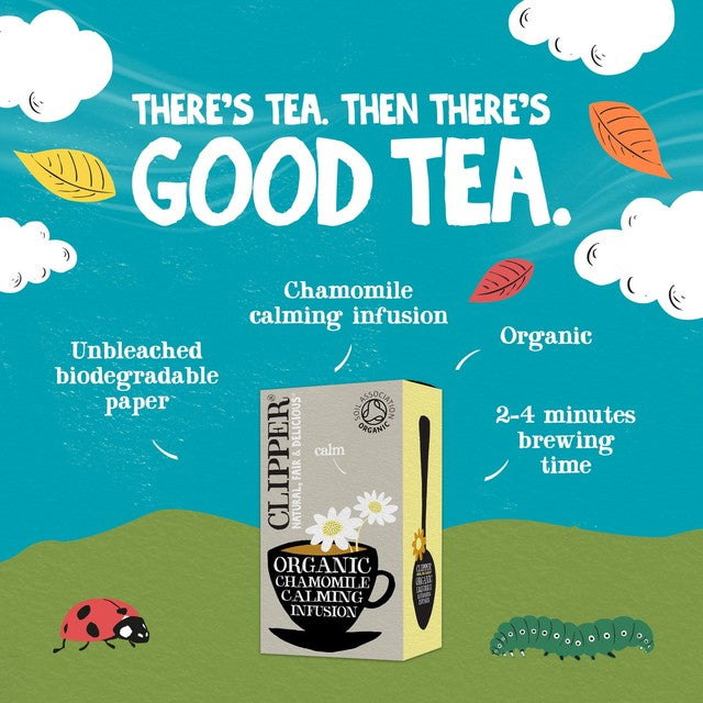 Clipper organic chamomile tea bags 20 count - British product