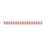 Unique Party England flag plastic bunting 5m, imported from the UK