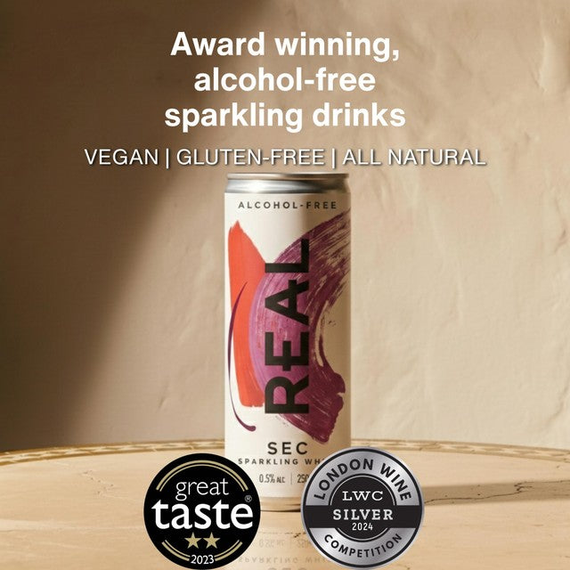 Real Sec Slow Fermented Sparkling Tea 250ml, imported from the UK