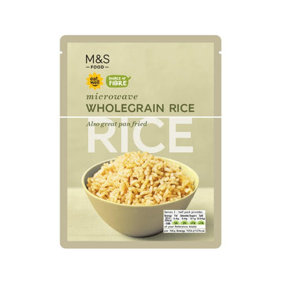 M&S M&S Microwave Wholegrain Rice 250g- Buy online at McGrocer