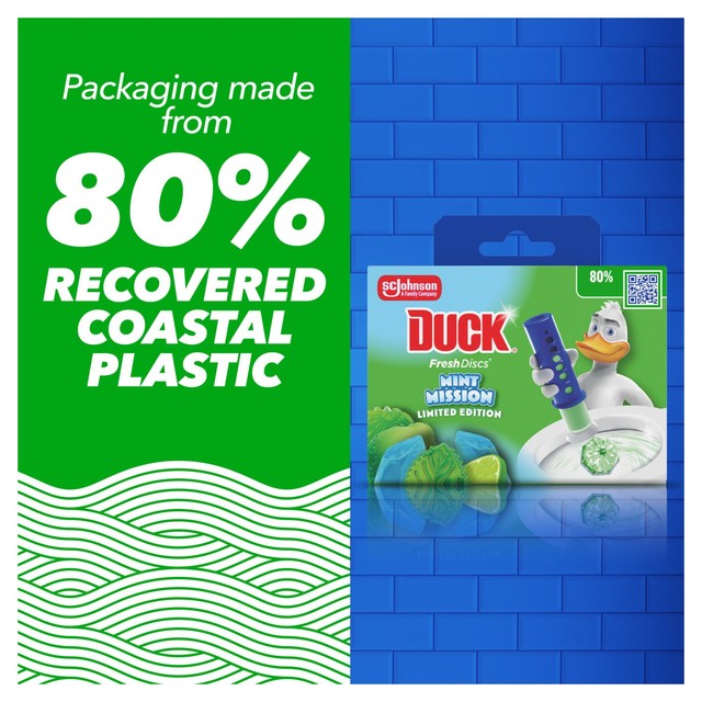 Toilet Duck Fresh Discs Mint Mission toilet cleaner holder (British brand)
