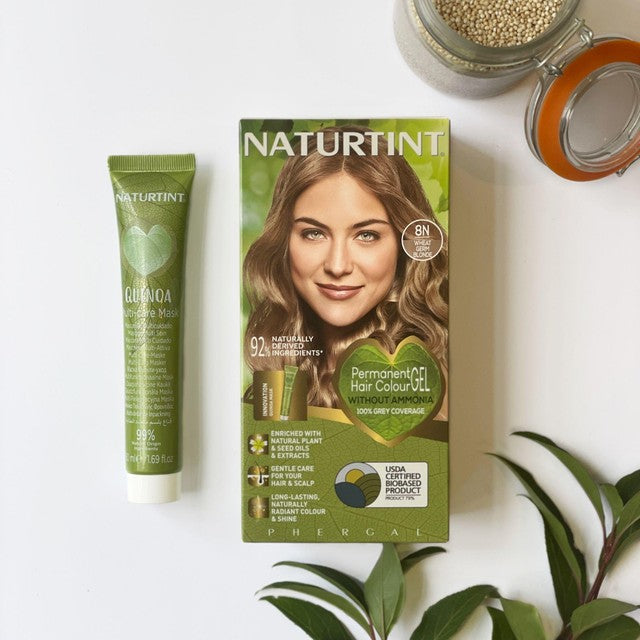 Naturtint hair colour gel 8N Wheat Germ Blonde, imported from the UK