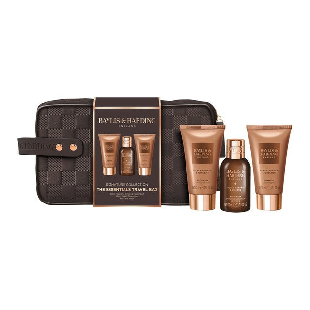 Baylis & Harding men's gift set with Black Pepper & Ginseng scent - British product