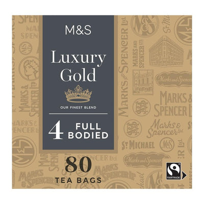 M&S M&S Fairtrade Luxury Gold Tea Bags 80 Pack- Buy online at McGrocer