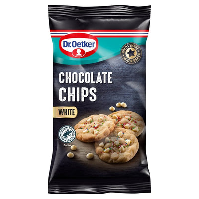 M&S Dr Oetker White Chocolate Baking Chips 100g- Buy online at McGrocer
