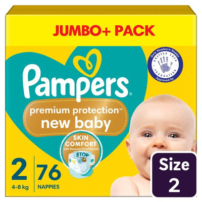 M&S Pampers New Baby Nappies Size 2 (4-8kg) Jumbo+ Pack- Buy online at McGrocer