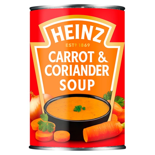 Heinz carrot & coriander soup 400g, UK version
