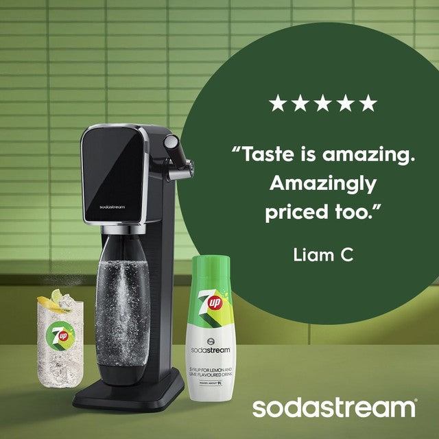 SodaStream 7Up lemon and lime flavour drink syrup 440ml (British brand)