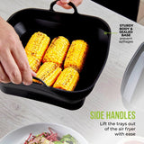 Tower foldable silicone square trays for air fryers, UK version