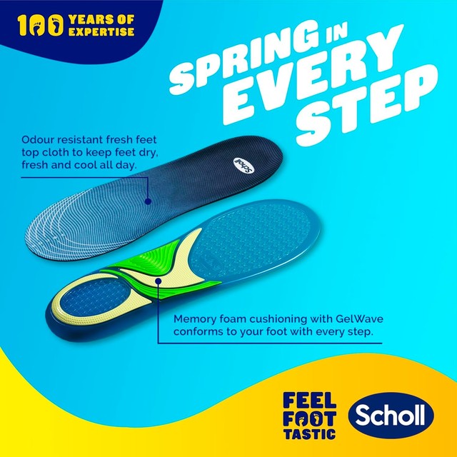 Scholl Gel Activ Trainer Insoles Small (British brand)