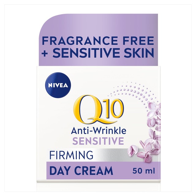 Nivea Q10 Day Cream for Sensitive Skin 50ml, imported from the UK