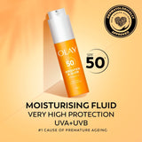Olay Vitamin C Brighten & Glow Serum SPF 50 50ml, imported from the UK