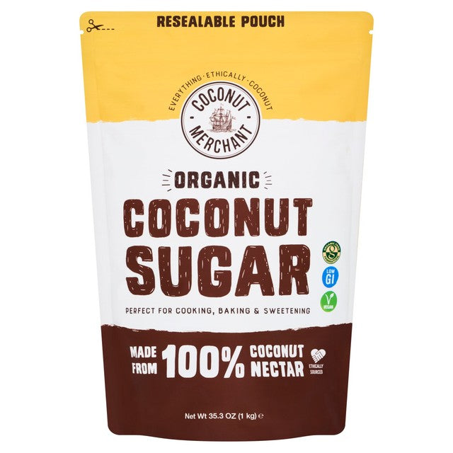 Coconut Merchant Organic Coconut Sugar 1kg - British product