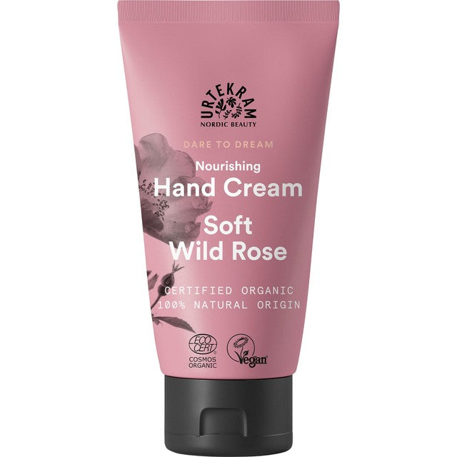 Urtekram Wild Rose Hand Cream 75ml (British brand)