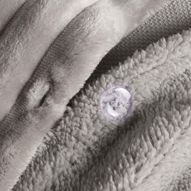 M&S cloud fleece super king bedset in grey (British brand)