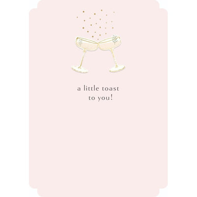 Carte de Félicitations Pigment 'Little Toast To You' 130mm x 176mm