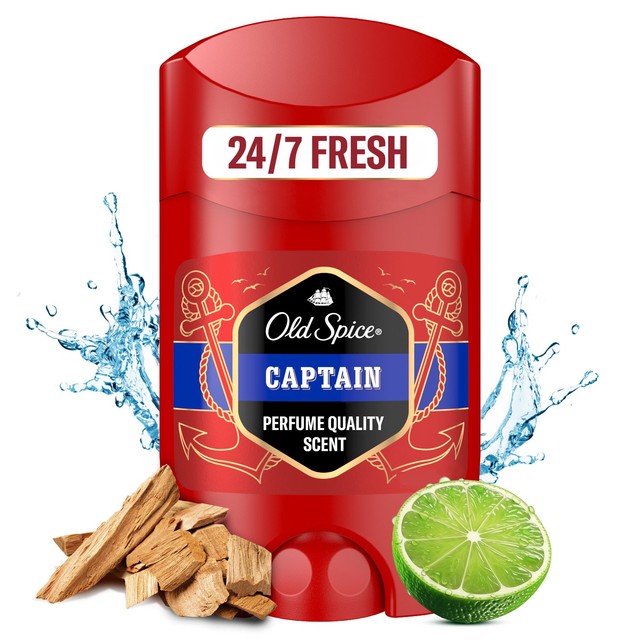 Old Spice Captain deodorant stick 50ml, imported from the UK