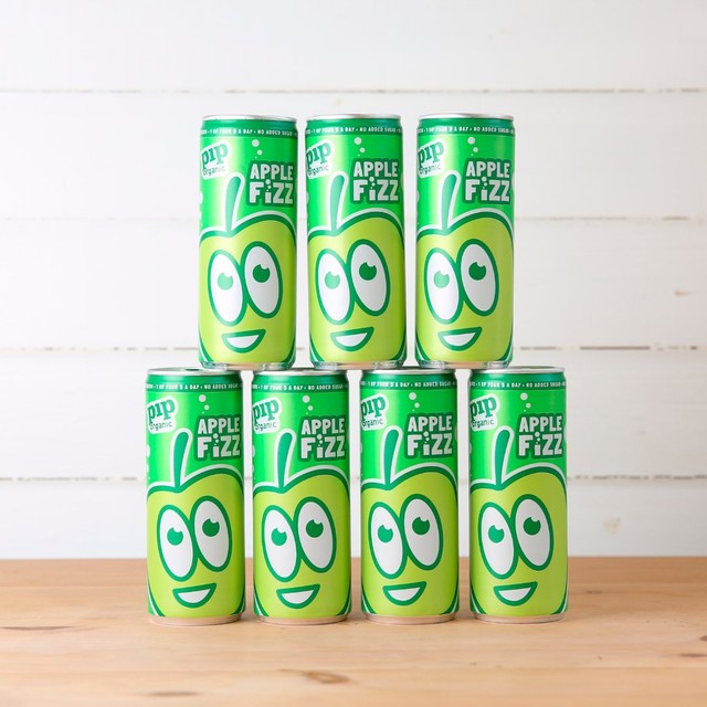 Pip Organic sparkling apple drink 250ml, imported from the UK