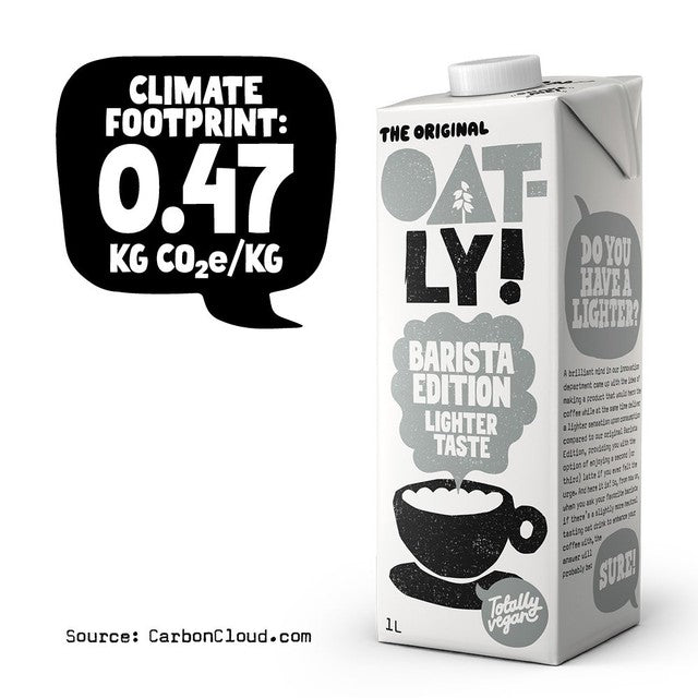Oatly oat drink Barista Edition Lighter Taste 1L, imported from the UK